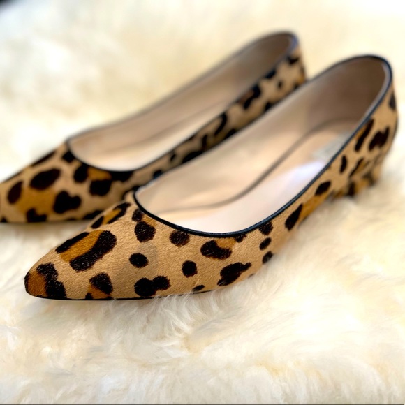 Cole Haan Shoes - Cole Haan Leopard Print low heel pumps Cow Hair